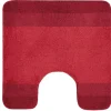 Tapis de WC - 55x55cm - Rouge - Microfibre - antidérapant - Balance SPIRELLA