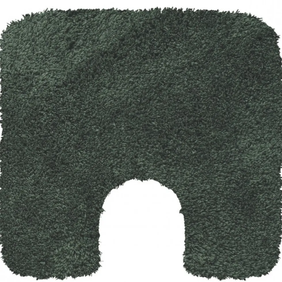 Tapis de WC - 55x55cm - Vert Foncé - Acrylique - antidérapant - Bree SPIRELLA