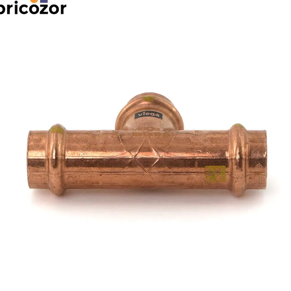 Té cuivre égal à sertir spécial Gaz VIEGA
