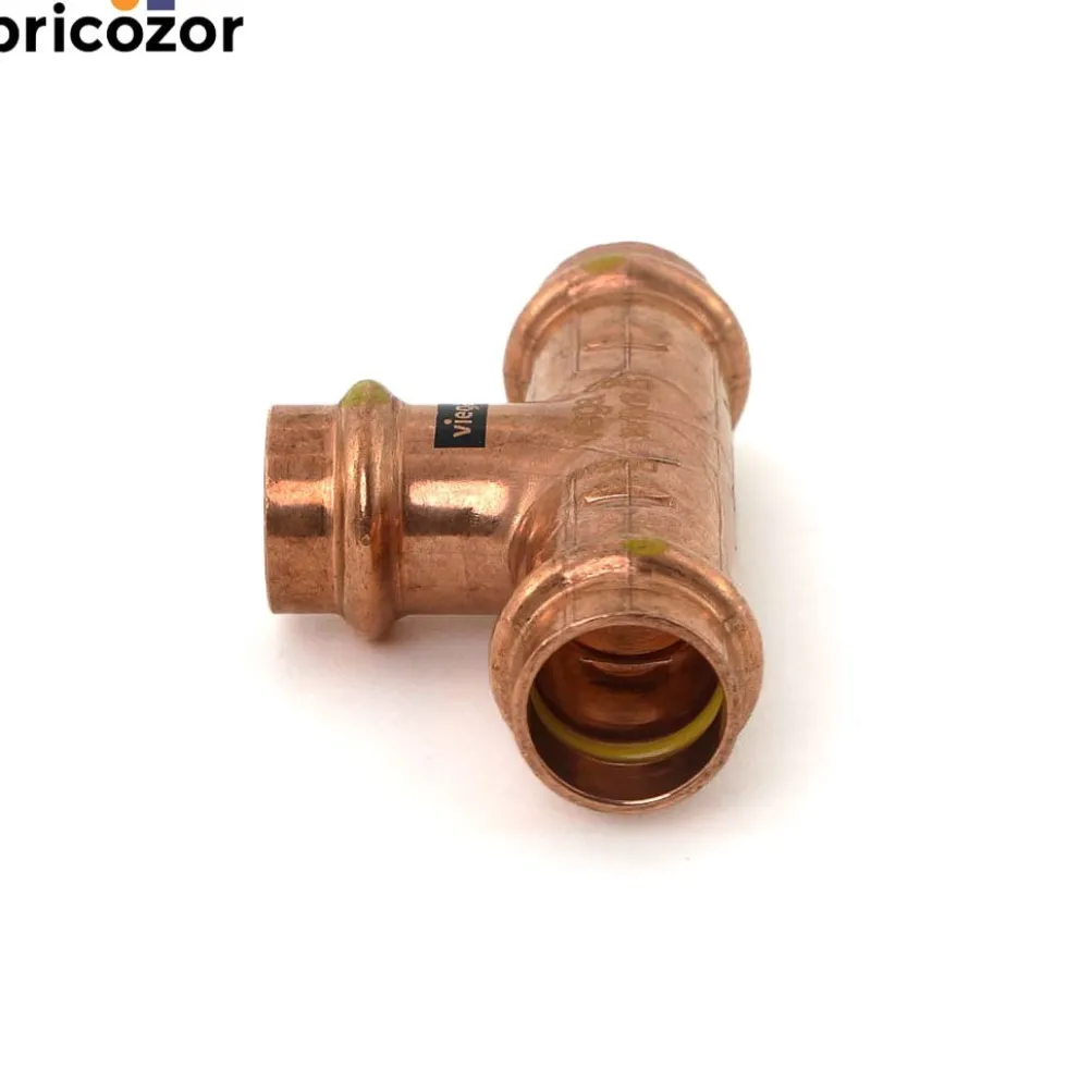Té cuivre égal à sertir spécial Gaz VIEGA