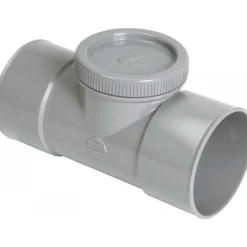 Té de visite avec bouchon en pvc - femelle-femelle - diamètre 100 mm NICOLL