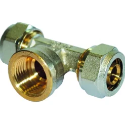 Té femelle à compression pour tube multicouche - diamètre 20 mm BOUTTÉ
