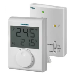 Thermostat d'ambiance sans fil RDH10RF/SET + récepteur SIEMENS