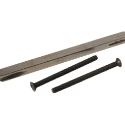 Tige carrée fendue de 7x100 mm - avec 2 vis de fixation fer patiné BOUVET