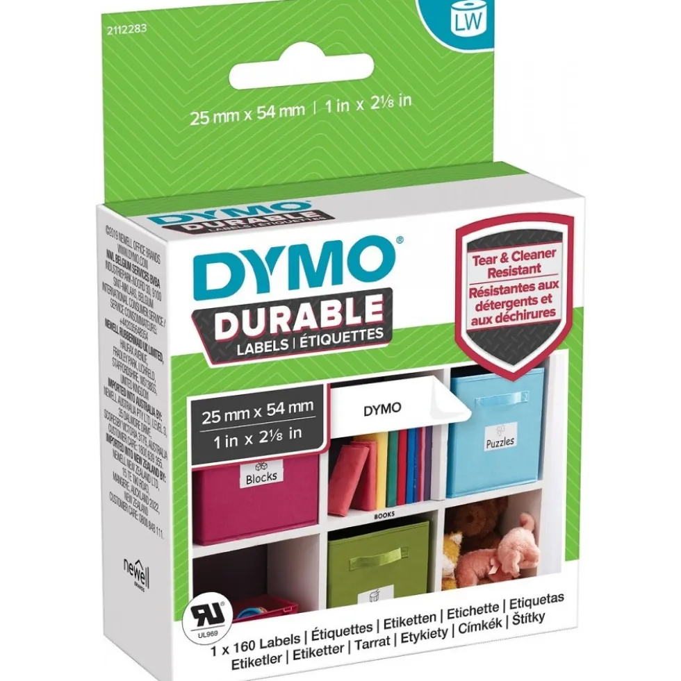 Étiquettes Label Writer résistantes plastifiées Dymo