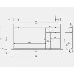 Tiroir complet en bambou Steelforce - fixation sous plateau de bureau HETTICH