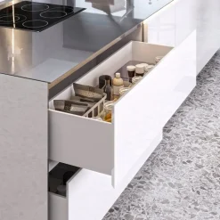 Tiroir extérieur Vertex 3D anthracite - 178 mm - 40 kg - push synchro EMUCA