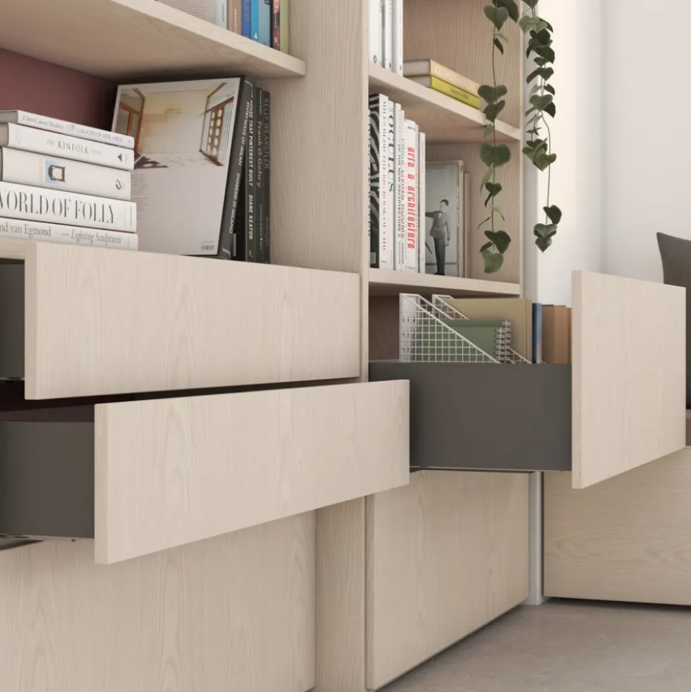 Tiroir extérieur Vertex 3D gris anthracite - hauteur 131 mm - charge 40 kg EMUCA