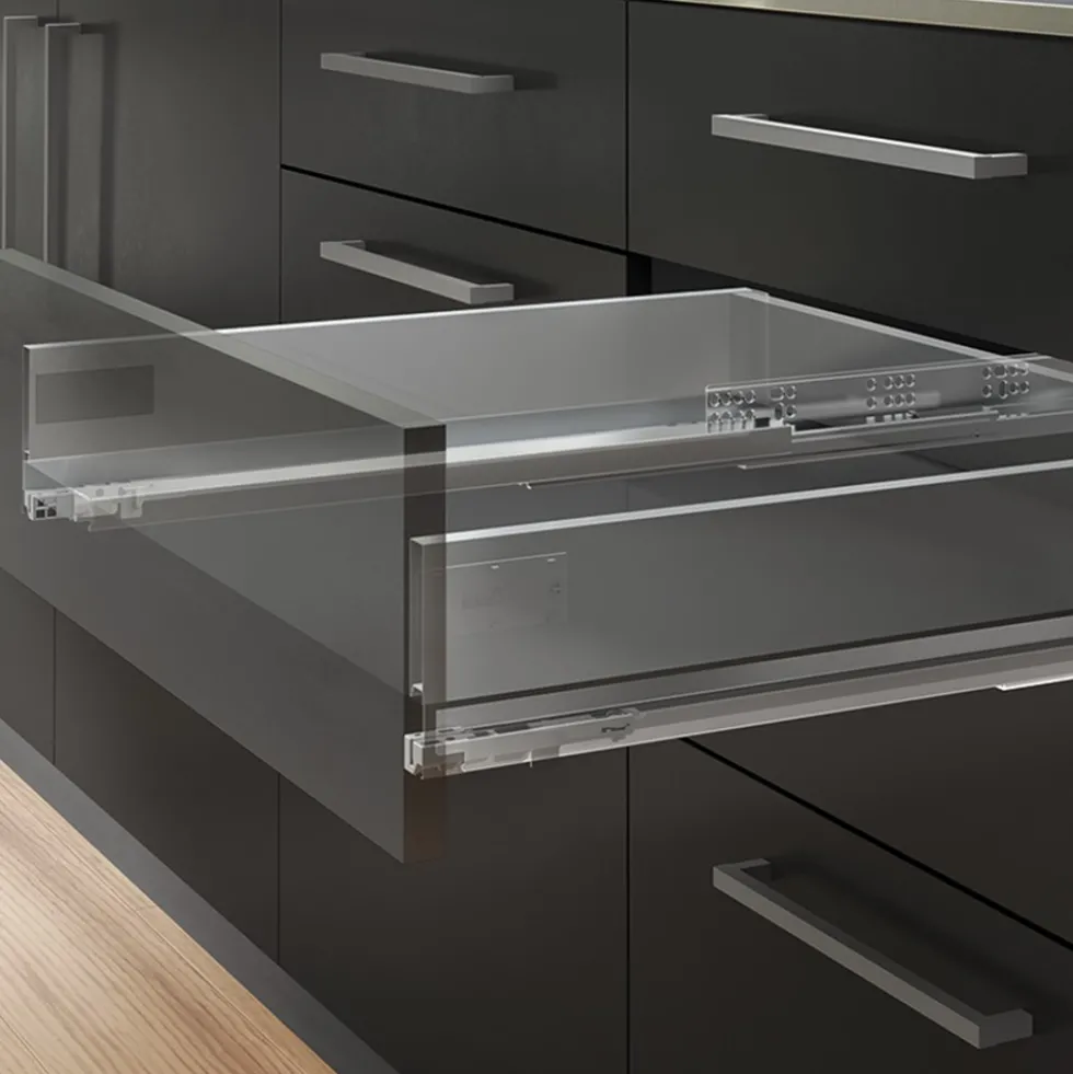 Tiroir extérieur Vertex 3D gris anthracite - hauteur 131 mm - charge 40 kg EMUCA