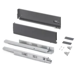 Tiroir extérieur Vertex 3D gris anthracite - hauteur 131 mm - charge 40 kg EMUCA