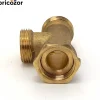 Té laiton avec écrou prisonnier MM20x27 - F20x27 BRICOZOR