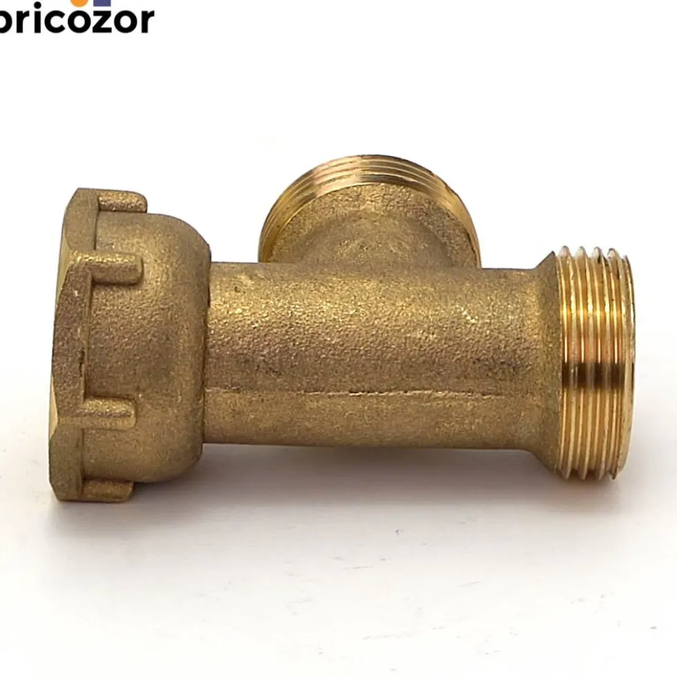 Té laiton avec écrou prisonnier MM20x27 - F20x27 BRICOZOR