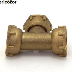 Té mâle avec 3 écrou prisonniers 20x27 BRICOZOR
