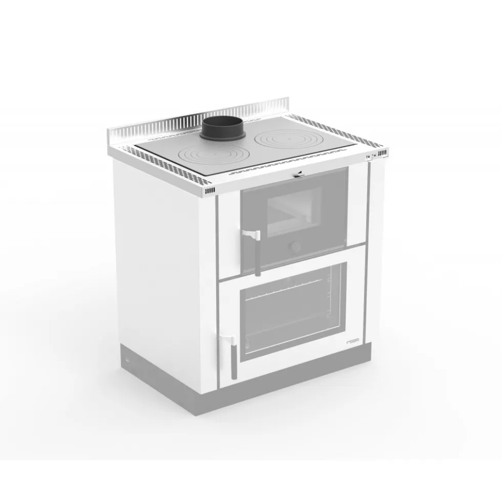 Top 4 cm Inox - pour cuisinière à bois LA NORDICA EXTRAFLAME