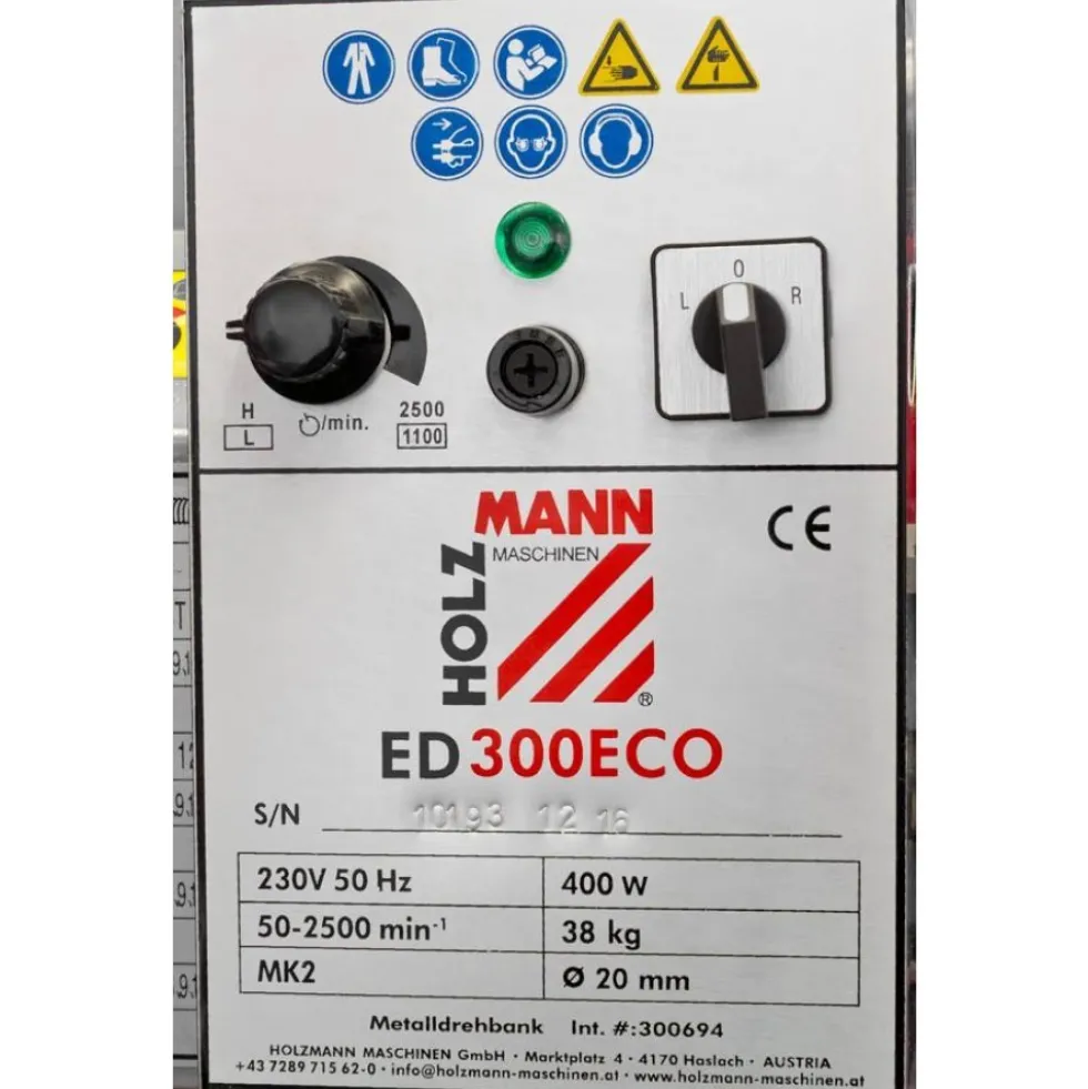 Tour à métaux - 230 V - ED300ECO HOLZMANN