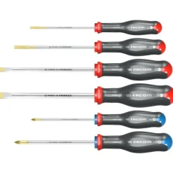 6 tournevis protwist Fente Pozidriv - bi-matière - ATD.J6 FACOM