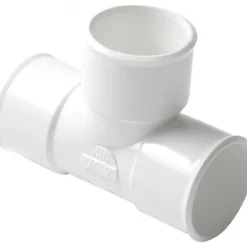 Té PVC blanc pied de biche à 87°30 NICOLL