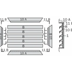 Traverse 10 non perforée pour assemblage de grille 411 RENSON
