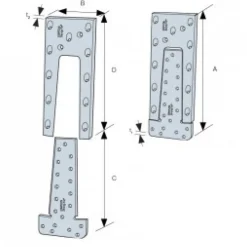 Étrier à queue d'aronde aluminium - ETB SIMPSON Strong-Tie