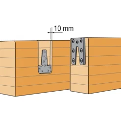 Étrier à queue d'aronde aluminium - ETB SIMPSON Strong-Tie