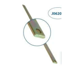 Tringle de crémone - longueur 1300 mm - dimensions 16 x 4 mm - zingué blanc TORBEL