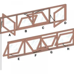 Tringle - pour ferme-imposte à tringle OL 90 GEZE