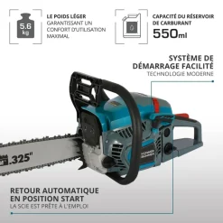 Tronçonneuse thermique 54 cm3 - 40 cm - KS CS31G-16-1 KONNER & SOHNEN