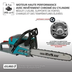 Tronçonneuse thermique 45 cm3 - 40 cm - KS CS21G-16-1 KONNER & SOHNEN