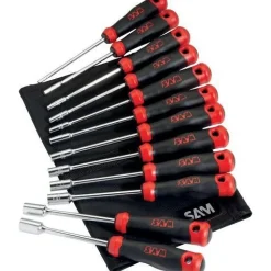 Trousse de 12 clés à douilles emmanchées S1 pour vis à accès limité SAM OUTILLAGE