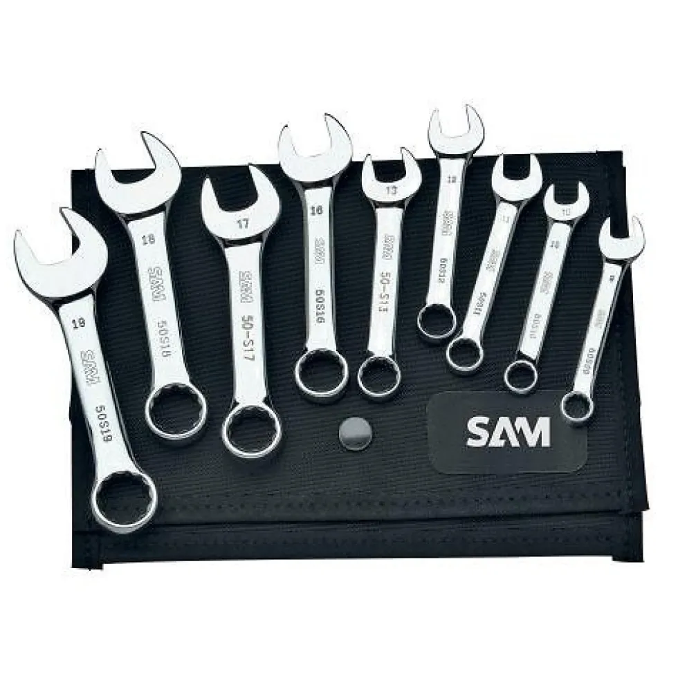 Trousse de 9 clés mixtes coutes - 8 à 19 mm SAM OUTILLAGE