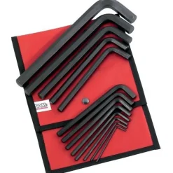 Trousse de 12 clés mâles coudées longues 6 pans 3 à 19 mm SAM OUTILLAGE