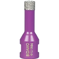 Trépan diamant à sec - M14 - Ø 12 mm SIDAMO