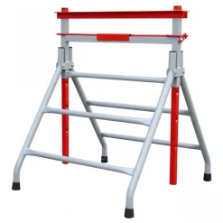 Tréteau bâtiment en acier - réglable - hauteur 80 à 130 cm OUTIFRANCE