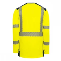 T-shirt haute visibilité à manches longues BALI GRS G25 - jaune fluo T2S