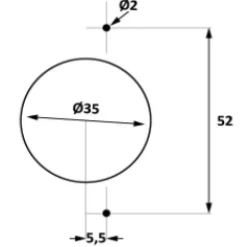 Tête de perçage interchangeable Hettich pour perceuses BBM35 HOLZMANN