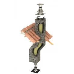 Tubage flexible double inox pré-isolé Ten Liss Ø150 mm - longueur 7 m TEN