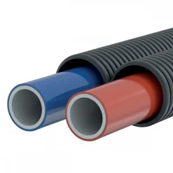 Tube PER-T Betapert gainé duo bleu et rouge - couronne de 50 mètres COMAP