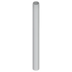 Tube pour poignée de porte battante - inox - 40 x 3000 mm - 7607 LA CROISÉE DS