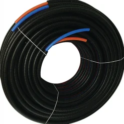 Tubes PER en duo rouge et bleu - pré-gainé - couronne - BetaPEX Twin COMAP