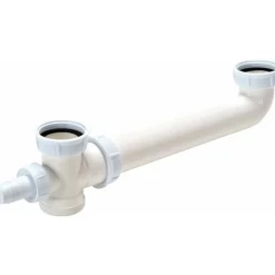 Tubulure polypropylène pour évier 2 cuves NICOLL