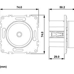 Variateur de lumière universel 2 ou 3 fils - rotatif - blanc craie - Odace II SCHNEIDER