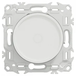 Variateur de lumière universel 2 ou 3 fils - rotatif - blanc craie - Odace II SCHNEIDER