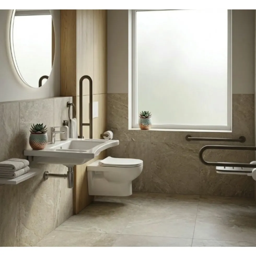 Vasque de synthèse - adapté PMR - Onyx - 60x48 cm AKW INTERNATIONAL