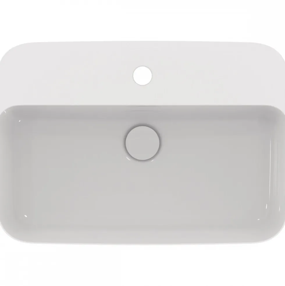 Vasque à poser - rectangulaire - blanc brillant - 55 x 38 cm - Ipalyss IDEAL STANDARD