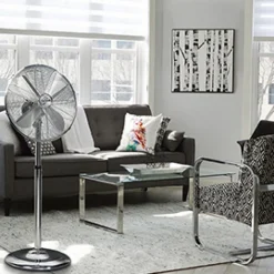 Ventilateur sur pied réglable en hauteur - 50 watts - Arizona FARELEK