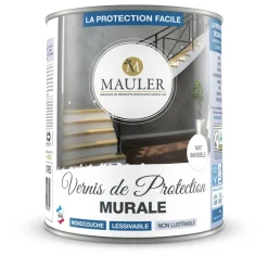 Vernis de protection murale mat invisible lessivable Mauler