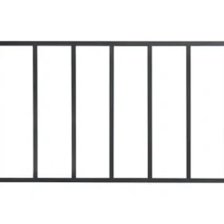 Verrière intérieure 6 carreaux 108 x 183,2 cm noir - vitrage inclus Kit Atelier