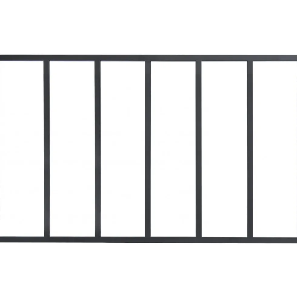 Verrière intérieure 6 carreaux 108 x 183,2 cm noir - vitrage inclus Kit Atelier