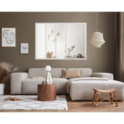 Verrière intérieure 5 carreaux 108 x 153,2 cm blanc - vitrage inclus Kit Atelier
