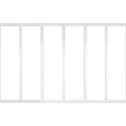 Verrière intérieure coulissante 6 carreaux 108 x 183,2 cm blanc - vitrage inclus Kit Atelier